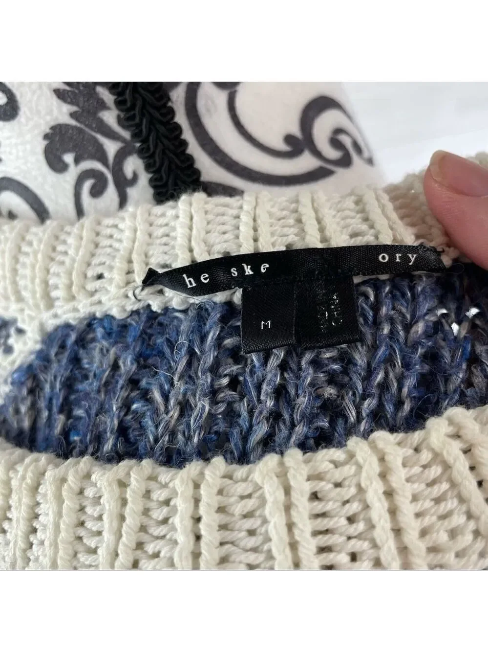 Theyskens Theory Koro Linen Blend Knit Sweater‎